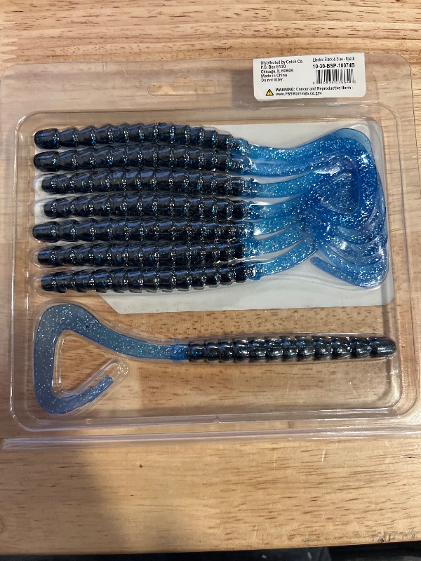 Photo 1 of BioSpawn ExoRibbon Premium Bass Fishing Lure Worm - 7-in 8 Pk - Enhanced with BioScent
