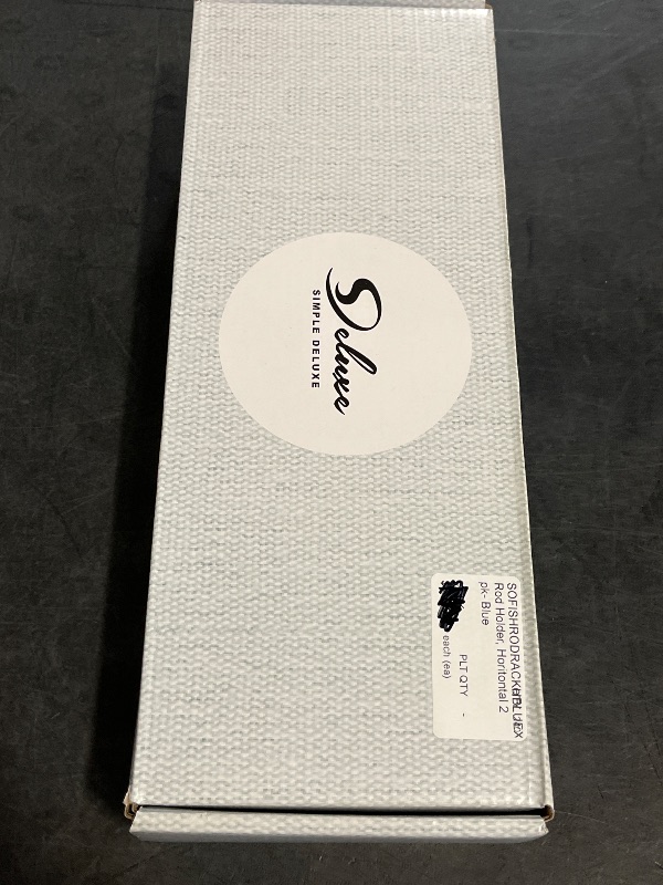 Photo 1 of 3 Pair Horizontal Fishing Rod Rack, Wall Mounted Fishing Pole Holder for Garage, Boat, and Storage of Up to 6 Rods, Fishing Rod Holders (Blue)