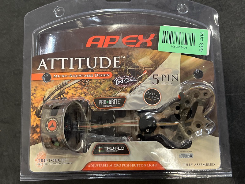 Photo 1 of Apex Gear Attitude 5-Pin 0.019" Sight with Micro Pushbutton Light, Lost
