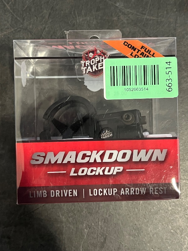 Photo 1 of Trophy Taker Smackdown Lock up Rest RH, Black, T3016
