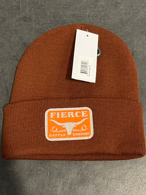 Photo 1 of Fierce Cattle Company Beanie, Brown 