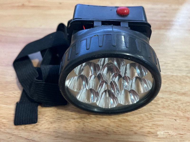 Photo 1 of Bright LED Bulb Light Headlamp Flashlight Battery Adjustable Headlight 