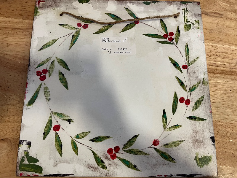 Photo 1 of 11 x 11 Wreath Wall Art 