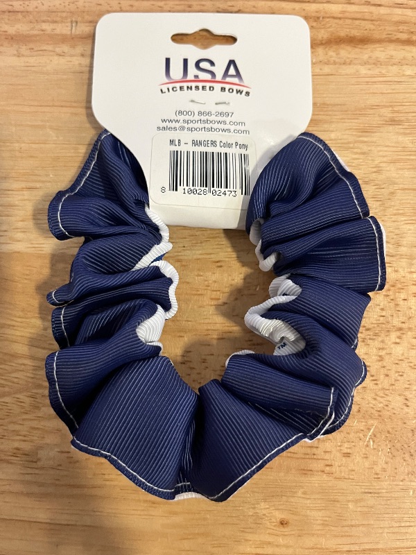 Photo 1 of Major League Baseball Texas Ranger Texas Ranger Hair Tie 