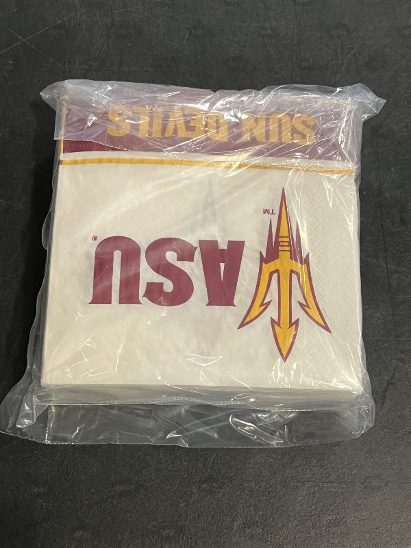 Photo 1 of 50ct Arizona State Sun Devils 2-Ply Premium Lunch Napkins 