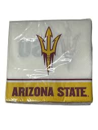 Photo 1 of 50ct Arizona State Sun Devils 2-Ply Premium Lunch Napkins 