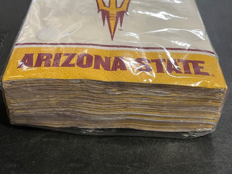 Photo 1 of 50ct Arizona State Sun Devils 2-Ply Premium Lunch Napkins 