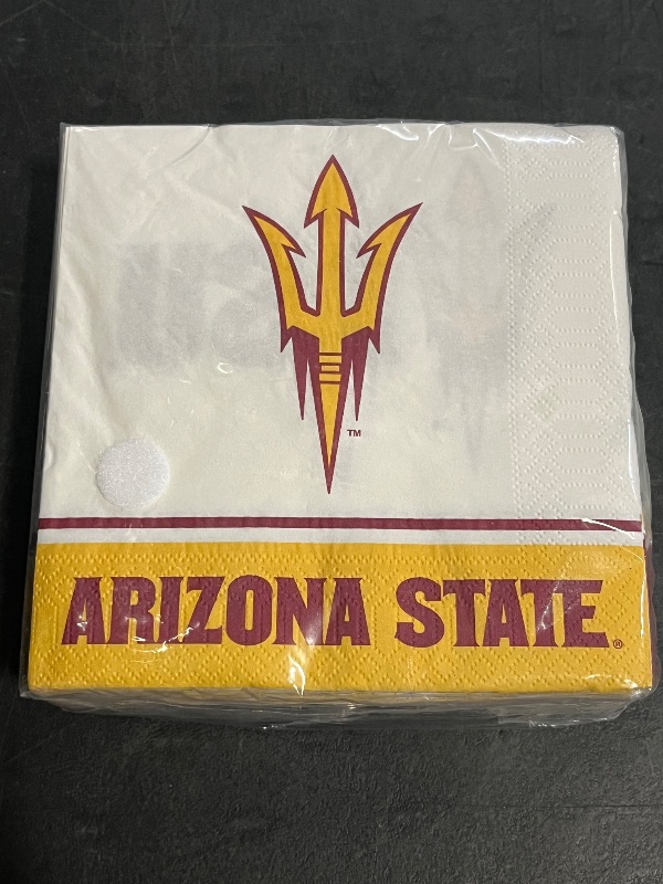 Photo 1 of 50ct Arizona State Sun Devils 2-Ply Premium Lunch Napkins 