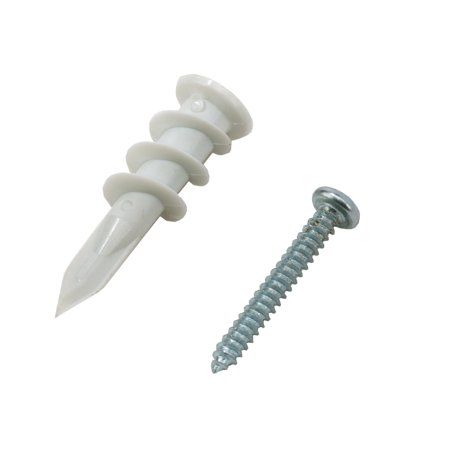 Photo 1 of Bulldog 20 Piece #8 Drywall Anchors and Screws Set
