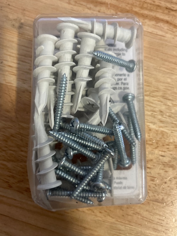 Photo 1 of Bulldog 20 Piece #8 Drywall Anchors and Screws Set
