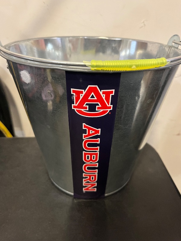 Photo 1 of Auburn Tiger Metal Bucket Used for Drink Cooler 