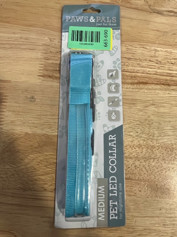 Photo 1 of (M) LED Light Up Dog Saftey Collar , Blue