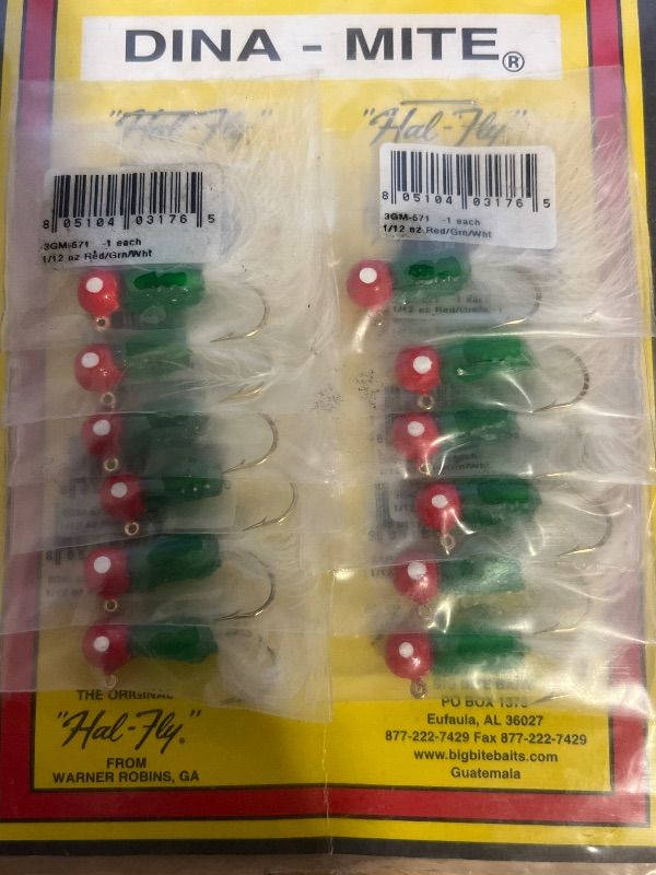 Photo 1 of Big Bite Baits Hal-Fly Crappy Jigs Made for Crappie Fishing