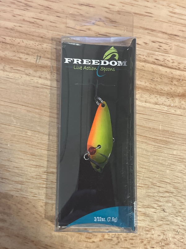 Photo 1 of Freedom Tackle Minnow Spoon | Hot Shad ; 1 1/2 in.