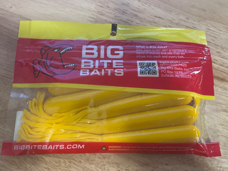 Photo 1 of Big Bite Baits 6" Salt Tube/Yellow (5 Pack)
