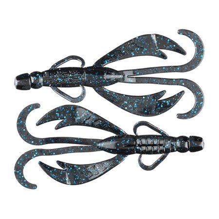 Photo 1 of Big Bite Baits 5 Inch Battle Bug Soft Plastic Creature Bait (Black Blue Saphire Laminate)
