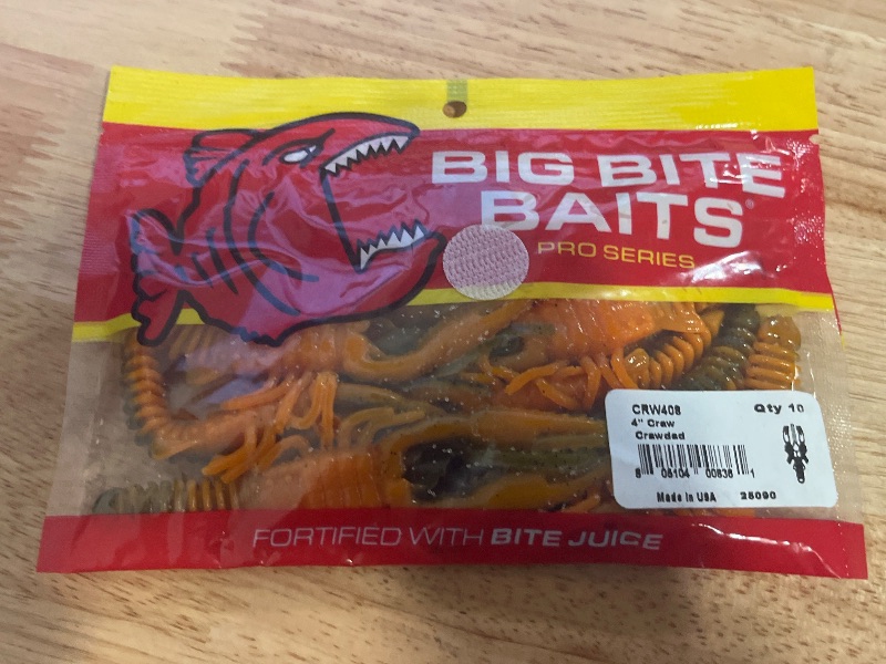 Photo 1 of Big Bite Baits 4" Craw Choose Your Color 10 Pk Soft Plastic Bait Bass Musky Pike
