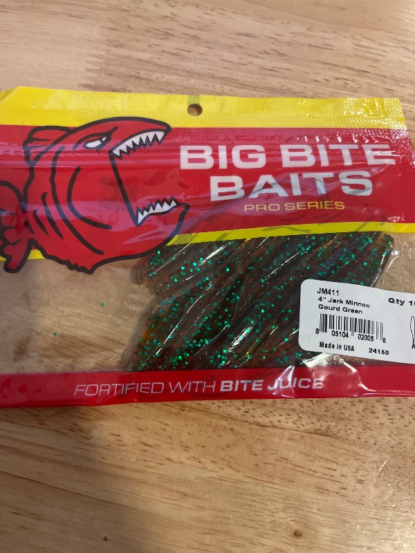 Photo 1 of 4" Jerk Minnow/Gourd Green (10 Pack)
