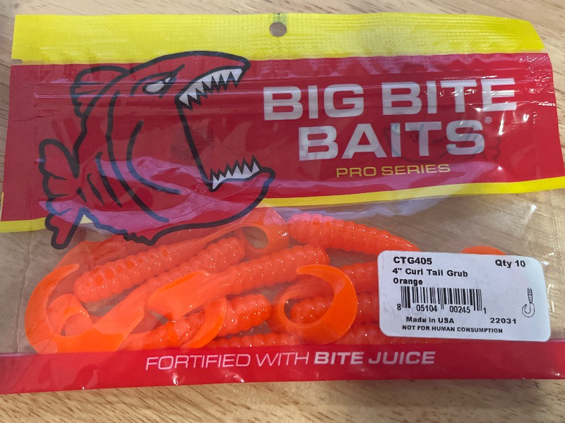 Photo 1 of Big Bite Baits Curl Tail Grub
