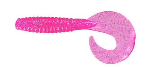 Photo 1 of Big Bite Baits FG561 Fat Grub Pink Silver Metal Flake, 5
