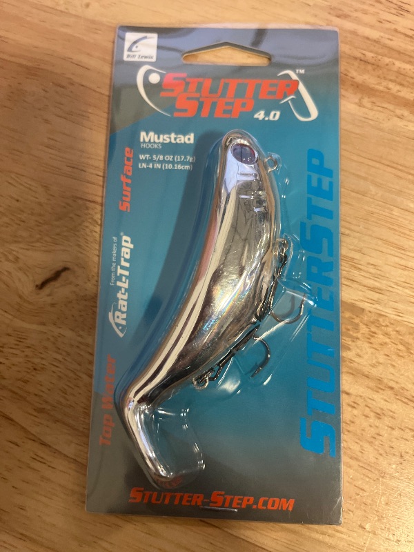 Photo 1 of Bill Lewis Rat-L-trap StutterStep Topwater Hard Bait - Silver Surfer 4
