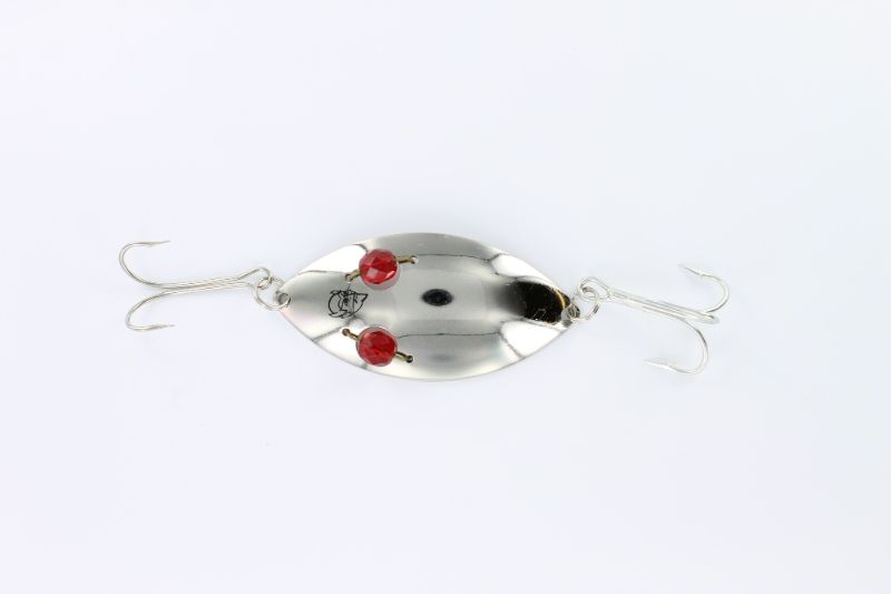 Photo 1 of Eppinger Red Eye Wiggler Casting Spoon - Nickel
