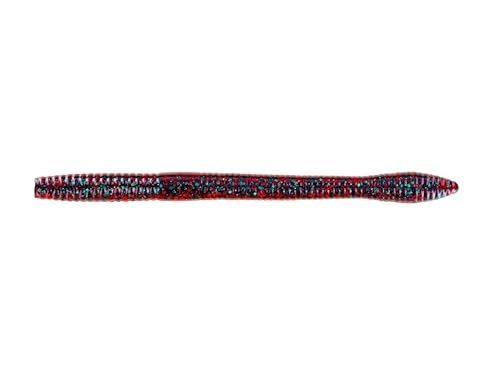 Photo 1 of  Straight 6 Magnum Worm Lures, Red Bug - Pack of 7