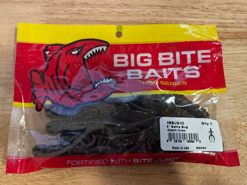 Photo 1 of Big Bite Baits 5 Inch Battle Bug Soft Plastic Creature Bait (Ozark Craw)
