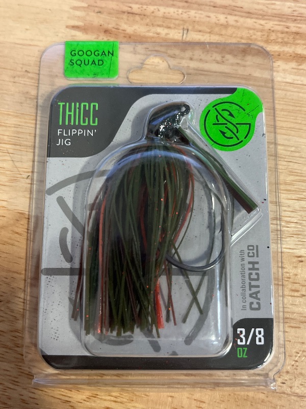 Photo 1 of Googan Squad Thicc Skirted Jig, 3/8oz, Rotten Pumpkin, 5/0, 10-20-GGS-10002AN
