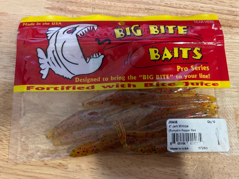 Photo 1 of 4" Jerk Minnow/Pumpkin Pepper RED (10 Pack)
