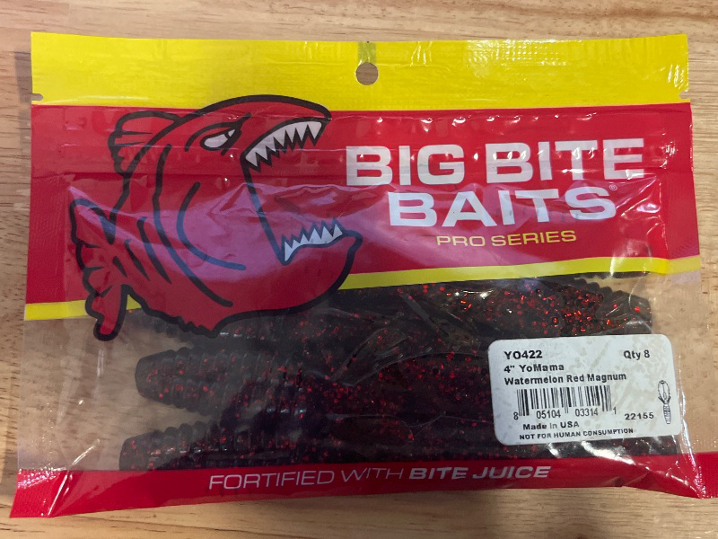 Photo 1 of Big Bite Baits YoMama Soft Plastic Creature Bait (Watermelon Red Magnum 4 Inch)
