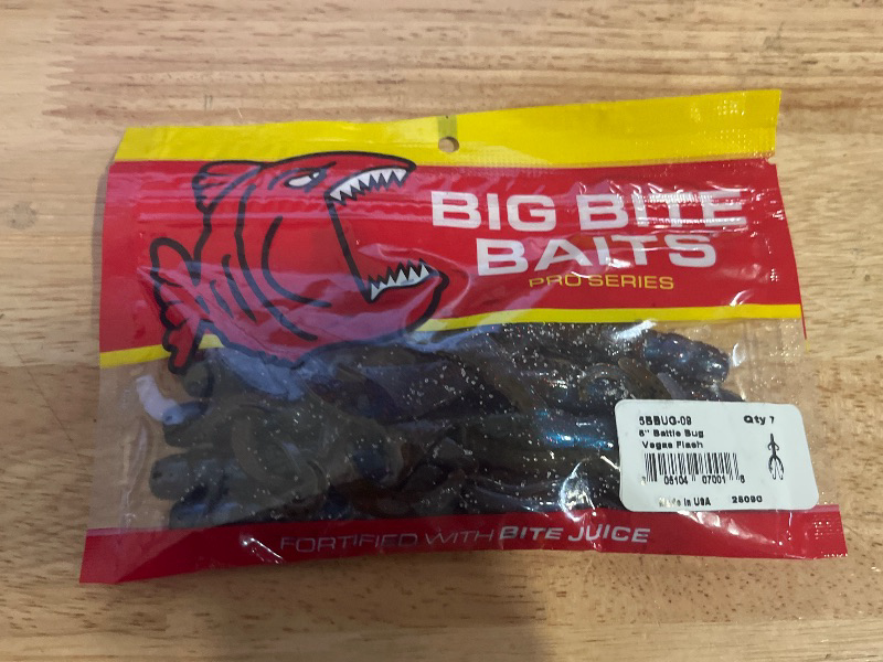 Photo 1 of Big Bite Baits 5 Inch Battle Bug Soft Plastic Creature Bait (Vegas Flash)
