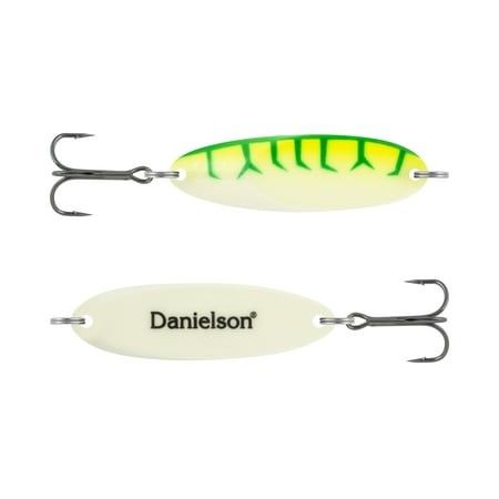 Photo 1 of Danielson Night Fight Renegade Super Glow Casting Spoon FW Spoons Big Game 3/4oz Green Worm
