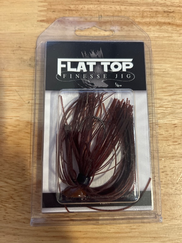 View 2 of Buckeye Lures Flat Top Finesse Jig Brown 1/4 Oz