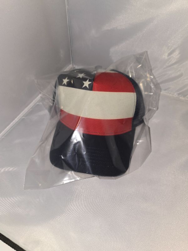 Photo 1 of American Flag Hat 5 Panel W / Mesh Back 