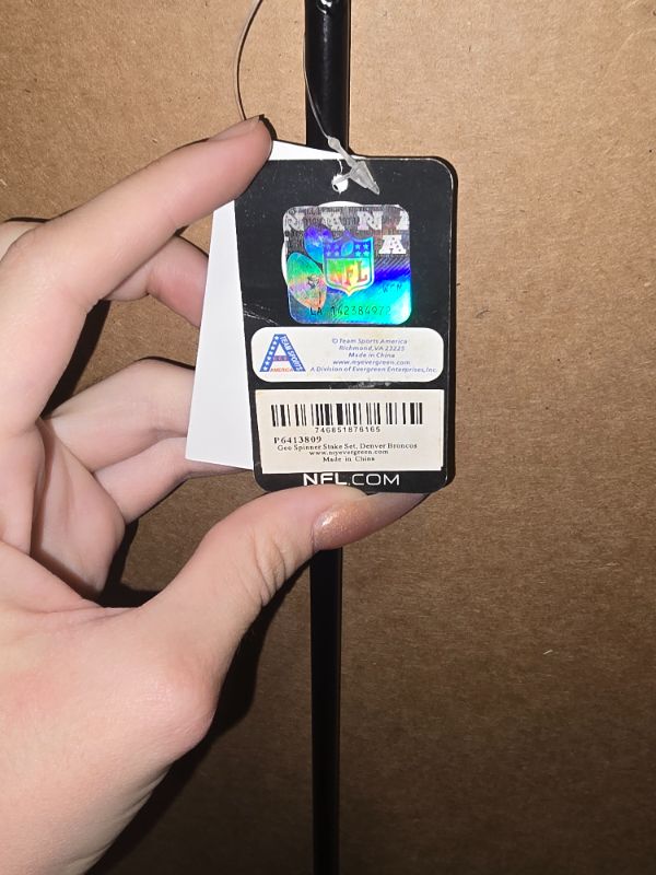 Photo 1 of Denver Bronco 36" Wind Yard Sign