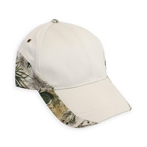 Photo 1 of GameGuard Sportwear Beige Cap with Camoflauge Pattern Along SIdes to Back 
