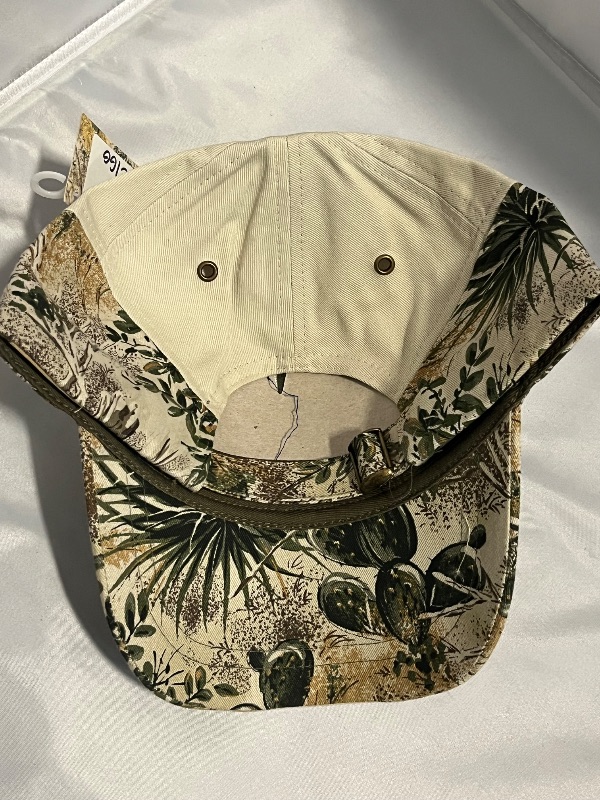 Photo 1 of GameGuard Sportwear Beige Cap with Camoflauge Pattern Along SIdes to Back 