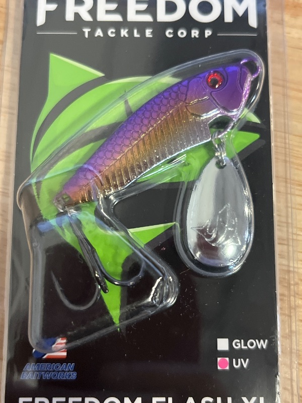 Photo 1 of Freedom Tackle Freedom Flash XL Premium Zinc UV-Coated Body 3/4 Oz, Orange Gold
