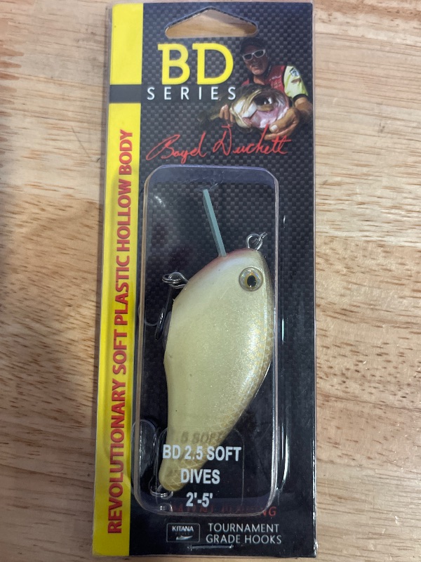 Photo 1 of "Boyd Duckett Series Soft Squarebill Crankbait - Copper Green Shad - 2-1/2"""
