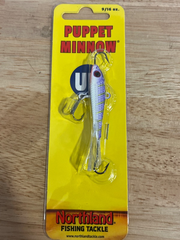 Photo 1 of Northland UV Puppet Minnow Color UV Purple Tiger Size 3 in