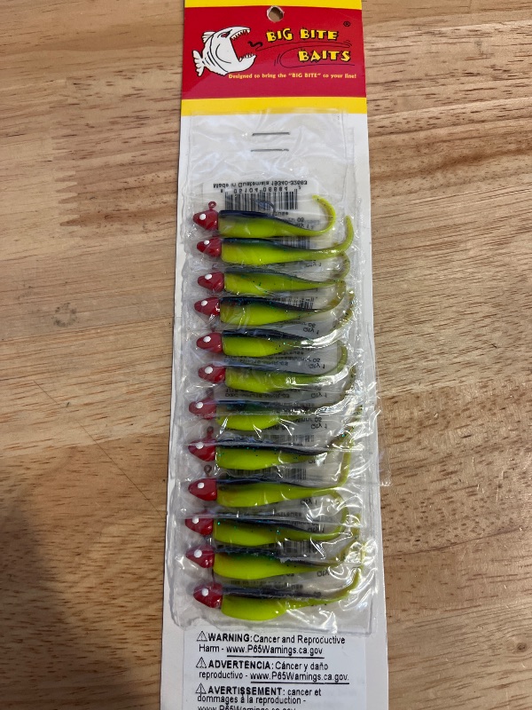 Photo 1 of Big Bite Baits 2" Fat Grubs Designed For Crappie and Panfish Fishing
