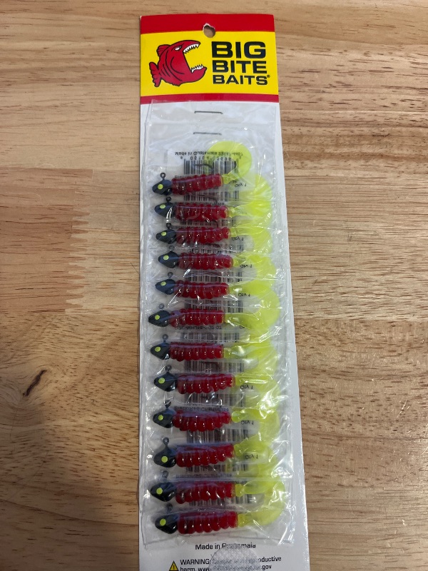 Photo 1 of Big Bite Baits 2" Fat Grubs Designed For Crappie and Panfish Fishing
