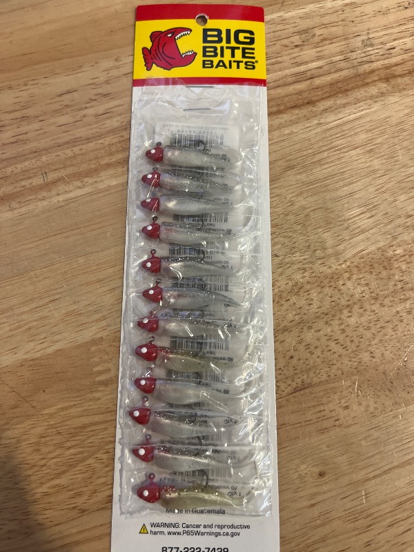 Photo 1 of Big Bite Baits 2" Fat Grubs Designed For Crappie and Panfish Fishing