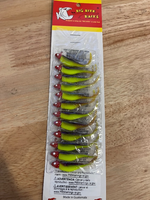 Photo 1 of Big Bite Baits 2" Fat Grubs Designed For Crappie and Panfish Fishing
