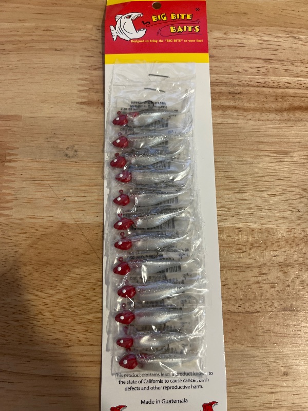 Photo 1 of Big Bite Baits 2" Fat Grubs Designed For Crappie and Panfish Fishing