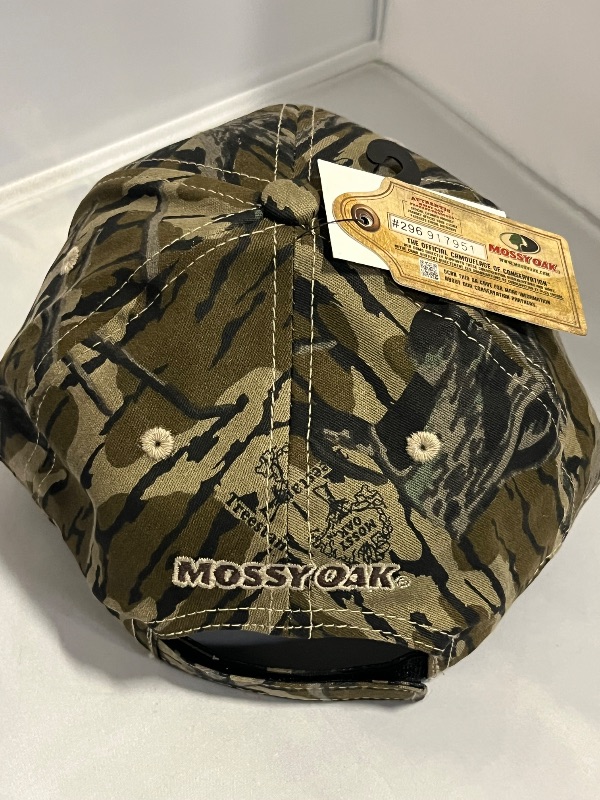 Photo 1 of Camo Hat Mossy Oak Hardwoods Hunting Baseball Adjustable Cap