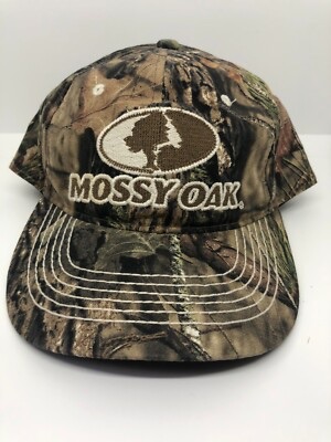 Photo 1 of Camo Hat Mossy Oak Hardwoods Hunting Baseball Adjustable Cap