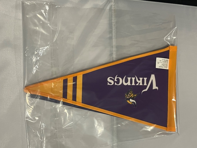 Photo 1 of 2 Minesotta Vikings Flags NFL 