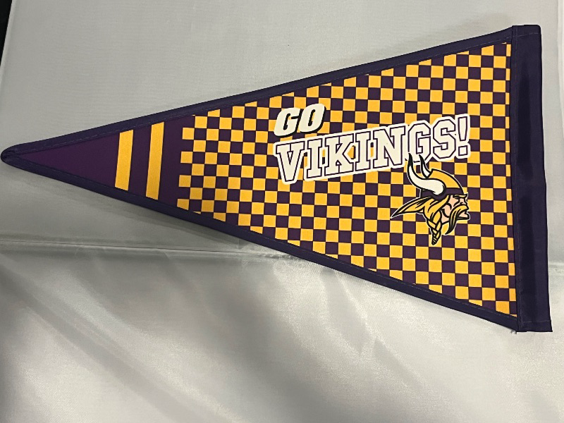 Photo 1 of 2 Minesotta Vikings Flags NFL 